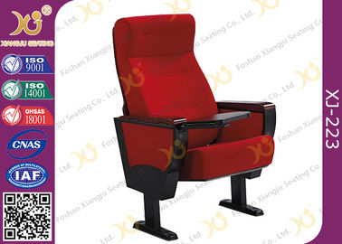 中国 証拠の競技場/講義室のための完全な装飾された赤いビロードの生地の椅子を汚して下さい サプライヤー