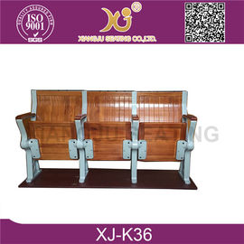 中国 大学のためのアルミニウム フレームが付いている木製の座席および背部学校の机および椅子 サプライヤー