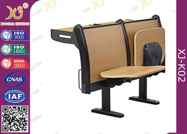 中国 合板のシート バックの耐火性の版が付いている折られたタブレットの学校学生の机椅子 サプライヤー
