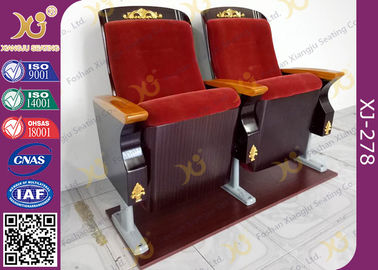 中国 アルミニウム足の金木によって切り分けられる仕事が付いている贅沢な講堂の劇場の座席 サプライヤー