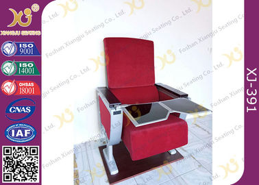中国 アルミニウム基礎Soildの木製のArmrestの倍のライティング・テーブルの講堂の座席の椅子 サプライヤー