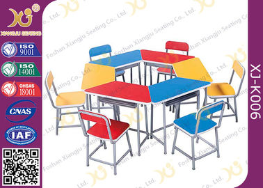 中国 多機能組合せ学生の机および椅子は鋼鉄引出し/教室の家具によって置きました サプライヤー