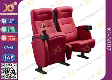 中国 Cupholderが付いているホーム シアターのための完全な布張の映画館の劇場の椅子 サプライヤー