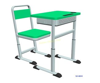 中国 K019は溝のHDPE材料と置かれる二重現代学生の机および椅子を選抜します サプライヤー