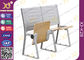講義室のための読書パッドが付いている金属および合板の構造の学校の机椅子 サプライヤー