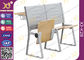 講義室のための読書パッドが付いている金属および合板の構造の学校の机椅子 サプライヤー