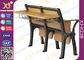 木製板アルミ合金フレームの大学教室のテーブルおよび椅子 サプライヤー