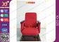 PPは聴衆の椅子、固定足の赤い色の引き込み式の講堂の劇場の座席のために殻から取り出します サプライヤー