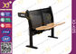 耐火性の固定床の木の学校の机および椅子の大学教室の家具 サプライヤー