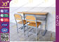 合板を持つ学校の子供のために置かれるカスタマイズされたサイズの倍学生の机および椅子+鋼鉄材料 サプライヤー
