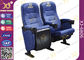 VIPの映画館の座席、プラスチック劇場の座席を折る青い生地 サプライヤー