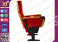 飲み物のホールダーが付いている赤い生地カバー競技場の劇場の座席の椅子は/映画座席を折りました サプライヤー