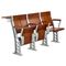Armrestが付いているクルミの合板の大学教室家具/学生の調査のテーブルそして椅子 サプライヤー