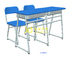 金属中学校の教室のために置かれる物質的な二重学生の机および椅子 サプライヤー
