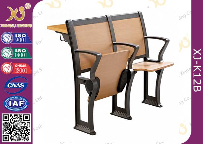 アルミニウム フレームの学生のための固定タブレットの学校の机椅子ISO 9001の承認
