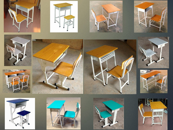 アルミニウム フレームの学生のための固定タブレットの学校の机椅子ISO 9001の承認