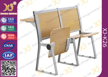 中国 講堂の座席によって付けられる学校の机および椅子の木の折る家具 サプライヤー