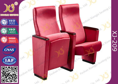 中国 赤いアクリルの生地の共用空間教会は長い保証が付いている会議室の椅子を取付けます サプライヤー