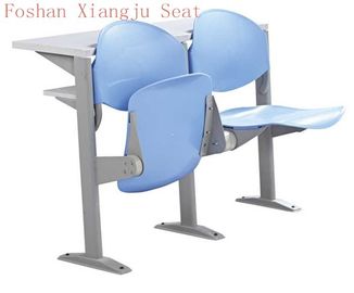 中国 床-読書机が付いている教室の家具のための取付けられた冷間圧延された鋼鉄足のプラスチック椅子 サプライヤー