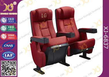 中国 赤い折り畳み式の講堂の劇場の座席の椅子は映画映画館の座席によって修理された背部を使用しました サプライヤー