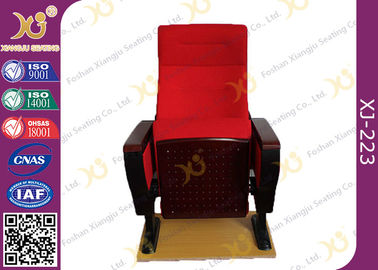 中国 防火効力のある会議のための赤く大きい鉄の足の講堂の劇場の椅子 サプライヤー