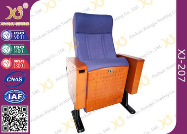 中国 折り畳み式PUの泡の座席が付いている箱のArmrestの会議場の木製椅子 サプライヤー