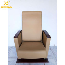 中国 座席の上の実質の革標準的な柔らかい講堂の椅子6.5MMの幅のArmrestの先端 サプライヤー