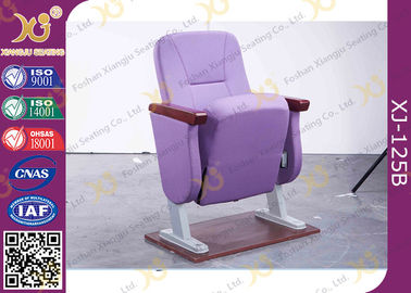 中国 生地カバー/講堂の座席が付いている教会ホールの紫色の折る椅子 サプライヤー