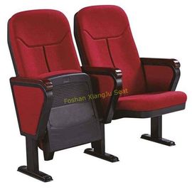 中国 赤い生地の執筆板/映画館の劇場の椅子が付いている折る講堂の椅子 サプライヤー