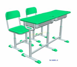 中国 緑の複座機の学校の机および椅子/子供の教室の家具 サプライヤー