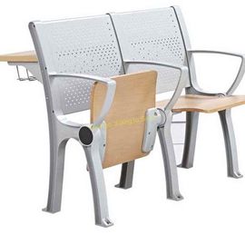 中国 合板の金属の大学付属の教室の家具/折り畳み式の学校の机および椅子セット サプライヤー