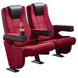 中国 Astir動産のArmrestの2.0 Mmの厚い鉄の鋼鉄足を搭載する耐火性の生地の映画館の劇場の座席 サプライヤー