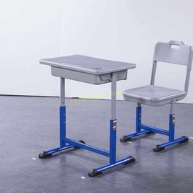 中国 調節可能な鉄環境アルミニウム学生の机および椅子の一定の無鉛粉のコーティング サプライヤー