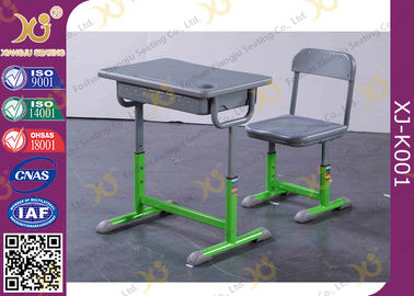 中国 緑の打撃-形成されたプラスチック教育の教室のテーブルおよび椅子によってカスタマイズされる色 サプライヤー