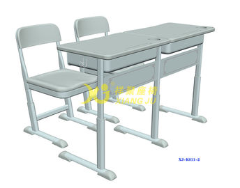 中国 4つのバランスの調節のメカニズムが付いているK011-2倍の学校の机そして椅子 サプライヤー