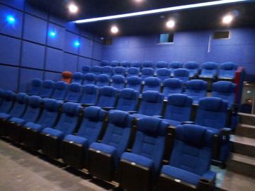 中国 内部の合板の折る映画館の劇場はCupholderが付いている高密度スポンジの議長を務めます サプライヤー