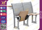 大学/大学教室の家具の合板の座席の鋼鉄鉄の足 サプライヤー