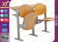 メラミン デスクトップの 折り畳み式 大学教室の家具、階段講堂の椅子 サプライヤー