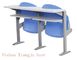 床-読書机が付いている教室の家具のための取付けられた冷間圧延された鋼鉄足のプラスチック椅子 サプライヤー