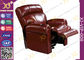 実質の革映画館のリクライニングチェアの椅子、食糧タブレットが付いているホーム シアターのソファー サプライヤー