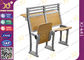 本の網を持つ学生のために置かれるアルミニウム フレームの床のMoundedの教室の机および椅子 サプライヤー