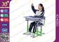 学生、保証5年ののために置かれる空のPolethyleneの上の机および椅子 サプライヤー