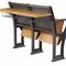 学校の講堂のために置かれる折り畳み式の鉄の金属の合板の木の机および椅子 サプライヤー