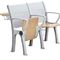合板の金属の大学付属の教室の家具/折り畳み式の学校の机および椅子セット サプライヤー