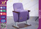 短い背部残りの紫色の十分に装飾されたカバー講堂の椅子 サプライヤー