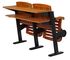 固定のタブレットが付いている机の講堂のゴム製木製の強い鋼鉄座席 サプライヤー